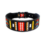 Reflective Nylon Dog Collar Fashion Printed Adjustable Pet