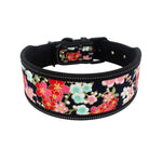 Reflective Nylon Dog Collar Fashion Printed Adjustable Pet