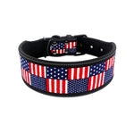 Reflective Nylon Dog Collar Fashion Printed Adjustable Pet