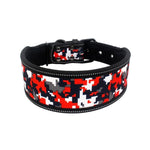 Reflective Nylon Dog Collar Fashion Printed Adjustable Pet