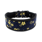 Reflective Nylon Dog Collar Fashion Printed Adjustable Pet