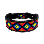 Reflective Nylon Dog Collar Fashion Printed Adjustable Pet