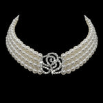Pearl Dog Necklace Collar Fashion Jeweled Puppy Collar