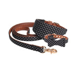 pawstrip 4 Colors Dot Small Dog Collar Bandana Soft Leather