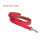 pawstrip 4 Colors Dot Small Dog Collar Bandana Soft Leather