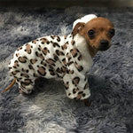 Fashion Soft Leopard print Pet Dog Clothes Coat Costume