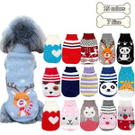Winter Cartoon Dog Clothes Warm Christmas Sweater For Small Dogs