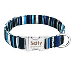 Dog Collar Custom Nylon Puppy Cat Dog Tag Collar
